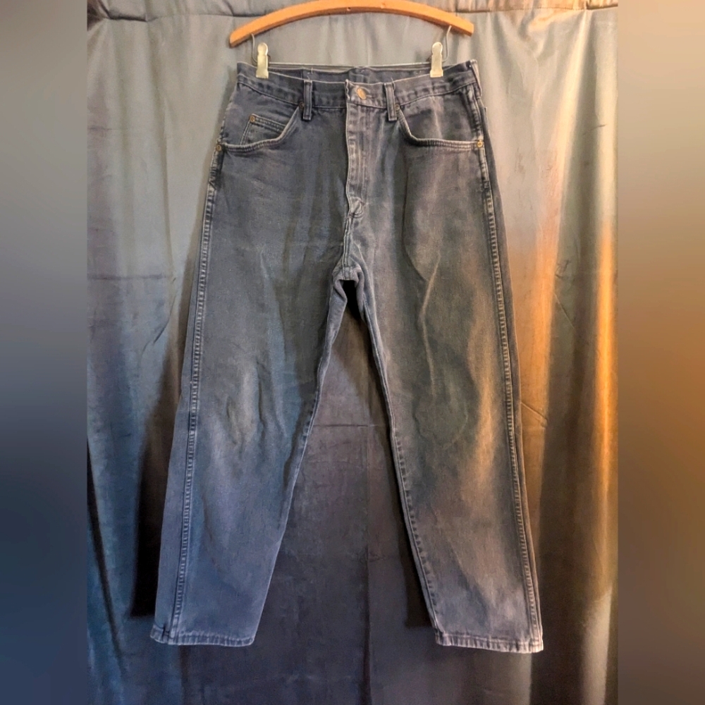 Wrangler Gray Standard Straight Leg Jeans Men's 34x30